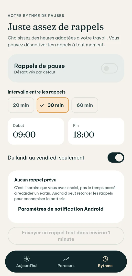 Dossier visuel : un graphique de l’équivalent sphérique dans le temps, saisi par l’utilisateur